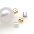 Short Round Tube Crimp Beads in Two Sizes Jewelry Findings view 4