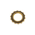 Lace Edge Setting Metal Component in 6 Finishes for Jewelry Making view 3