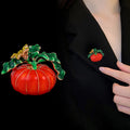 Red Green Bee Enamel Metal Brooch Pin for Jackets and Lapels view 4