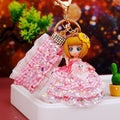Crystal Star Plaid Dress Doll Keychains in Seven Colors plus Assorted view 1