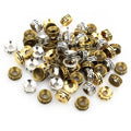 T Pattern Round Metal Spacer Beads in Two Antique Finishes view 1