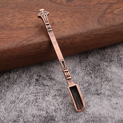 Portable Metal Snuff Spoon Keychain Mini Pipe Accessory Tool