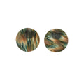 Marbled Resin Geometric Stud Earrings in Two Shapes view 5