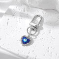 Gold and Silver Tone Blue Evil Eye Clip Keychains in Eleven Styles view 12