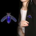 Bee Crystal Two Designs Metal Brooch Pin for Jackets and Lapels view 4