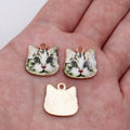 Enamel Cat Face Charms in Six Designs for Jewelry and Craft Making view 7