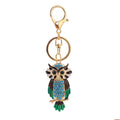 Rhinestone Owl Keychain With Colored Details And Lobster Clasp view 5