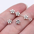5.7x5.7x3.5mm 0.35g Multi-Color Zinc Alloy Flower Small Hole Spacer Beads for DIY Bracelet Jewelry Making