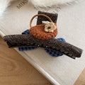 Knit Fabric Claw Clip Crochet Bag Horse Charm 3 Styles view 8