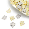Crystal Four Leaf Clover Alloy Charm Pendants for Jewelry Making view 1