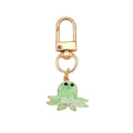 Mini Glass Octopus Clip Keychains in Five Mixed Colors view 5