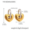 TXF383 SilverGoldEarrings