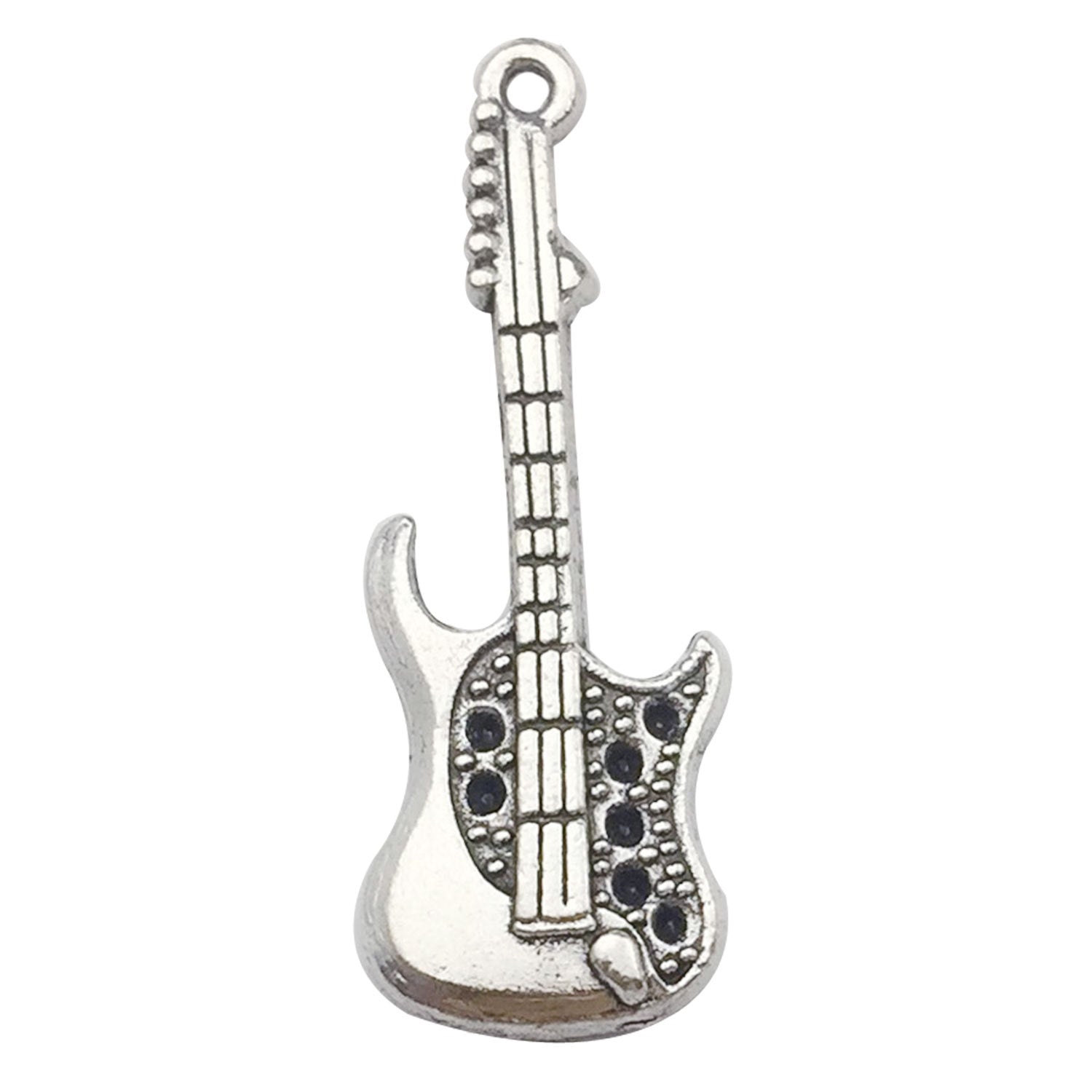 Antique Silver Zinc Alloy Music Note Instrument Microphone Charm Pendants for DIY Jewelry