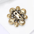 Square Jewel Pearl Cluster Brooch in Two Center Colors view 4