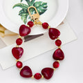 Heart Bead Bracelet Keychain with Lobster Clasp Charm view 7