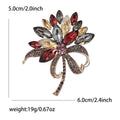 Crystal Flower Bouquet Brooch in Three Color Finishes view 6
