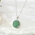 Gold and Silver Tone Druzy Style Pendant Necklaces in Eight Designs view 5