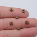 Smooth Ring Spacer Beads in 3 Metal Finishes for Jewelry Making view 5