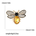 Bee Brooch Rhinestone Wings Crystal Body Insect Pin view 8