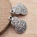 Antique Silver Textured Irregular Metal Pendants Three Shapes view 4