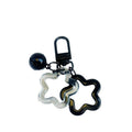 Acrylic Hollow Star Keychain With Bell And Colored Swivel Clasp Charm view 5