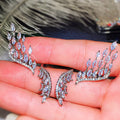 Marquise Wing Open Rings and Drop Earrings Zircon Metal view 2