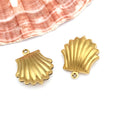 Stainless Steel Seahorse Dolphin Starfish Shell ocean charm pendants for DIY bracelets