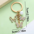 Butterfly Charm Keychains Featuring Butterfly Across 34 Pictured Variations view 2