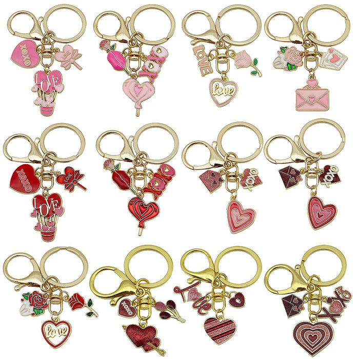 Flower Charm Keychains in 46 Pictured Variations for Bags and Keys