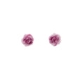 Five Color Mini Rose Flower Colorful Small Stud Earrings view 5