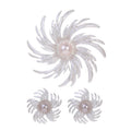 Silver Tone Snowflake Four Designs Metal Dangle Earrings view 1