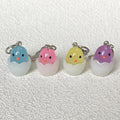 Glow in the Dark Hatching Chick Clip Keychains in Six Colors view 1