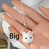Large White Cat Head