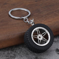 Tire Wheel Keychain With Metal Split Ring, Available In 5 Styles view 7