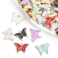 Enamel-Look Gold Silver Butterfly Alloy Charms in 12 Styles view 1