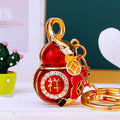 Enamel Mouse and Fortune Gourd Keychains with Braided Fortune Loops view 8