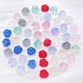 Ten-Color Translucent Camellia Rose Glass Bead Collection view 2