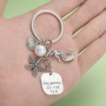 Starfish, Shell and Mermaid Charm Keychains in 16 Pictured Variations for Bags and Keys view 2