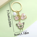 Flower Charm Keychains in 31 Pictured Variations for Bags and Keys view 2