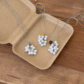 Stone Bead Grape Cluster Pendant Necklaces in Three Colors view 4