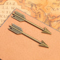 64x12mm Vintage Long Arrow Alloy Pendant