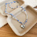 Blue Coastal Bead Necklace And Earring Jewelry In Five Styles view 10