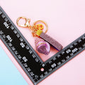 Jeweled Conch Shell Keychains with Wrist Strap and Two Distinct Styles view 5