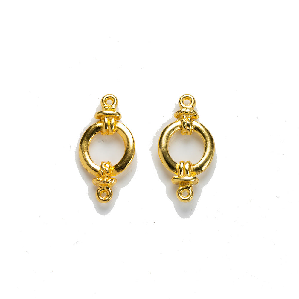 26x13mm Vintage Alloy Double Hole Bracelet Connector Charm