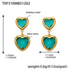 Light-Green Gold Earrings