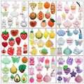 Clear Strawberry Glossy Charms with 9 Listed Options view 1