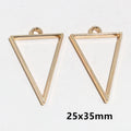 Gold Tone Open Back Resin Frames in Eleven Geometric Shapes view 8