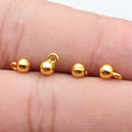 Smooth Ball Drop Charms in 3 Metal Finishes for Jewelry Making view 5