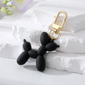 Gold Tone Balloon Dog Clip Keychains in Fourteen Colors view 3
