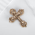 Cross Metal Brooch Pin for Jackets and Lapels 5.1 x 6.1 cm view 4